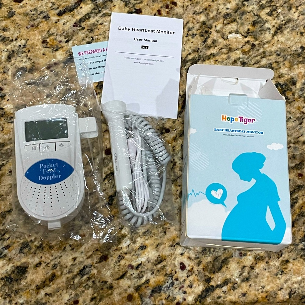 Hope Tiger Baby Heartbeat Fetal Doppler
Monitor Sound Amplifier LCD Screen